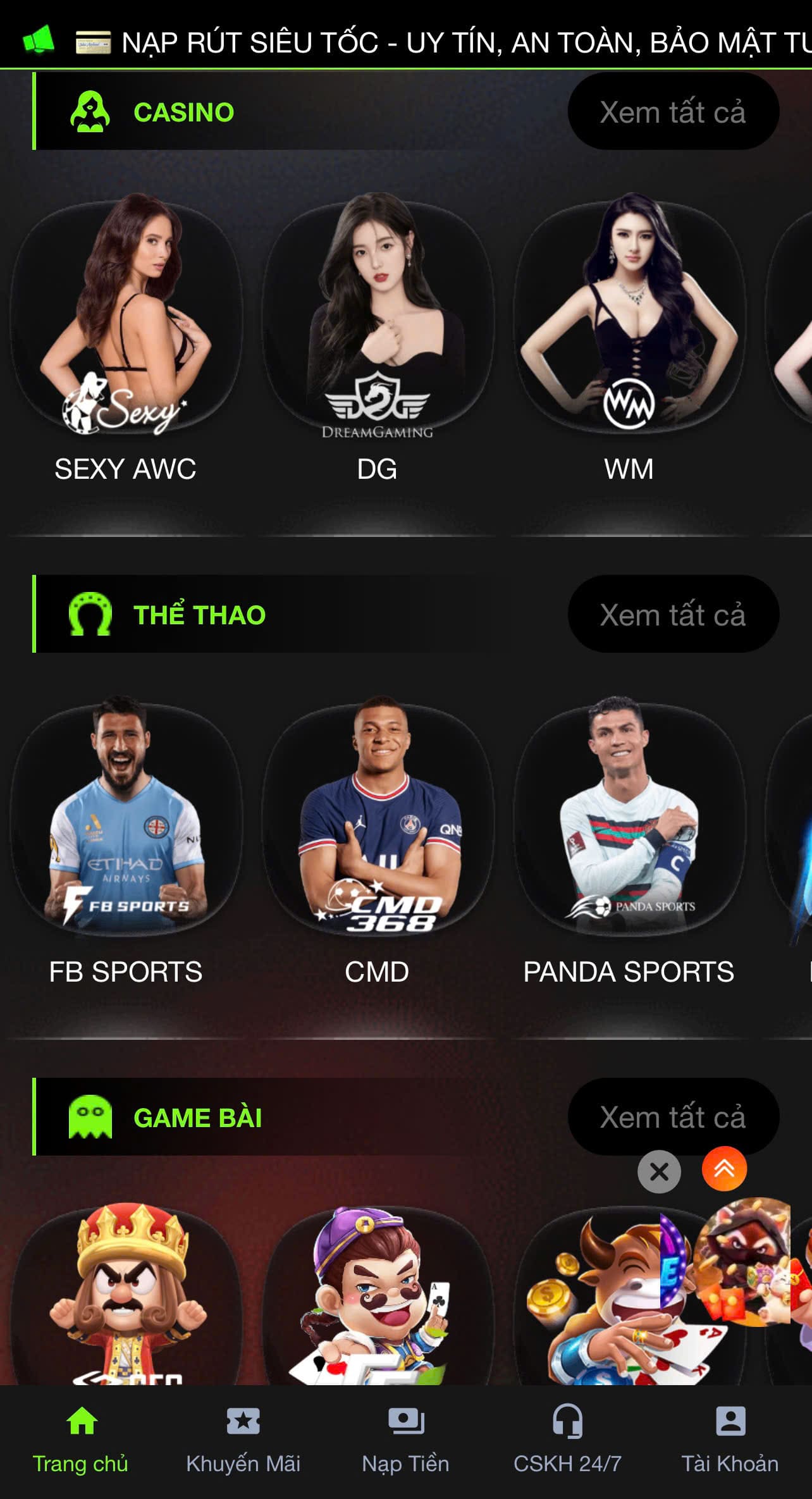 App Nhà cái pe789b